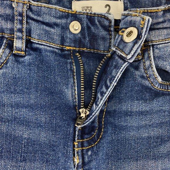 COTTON:ON KIDS Girls Toddler Distressed Denim Jeans Size 2 - Two Pair of Jeans - Picture 12 of 16